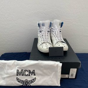 MCM MEN sneakers high top. Pre-owned 100% original. Comes with box and tags
